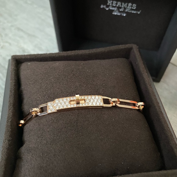 Hermès Kelly chaine in rose gold - Picture 2 of 4